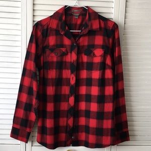 Women’s long sleeve plaid shirt
